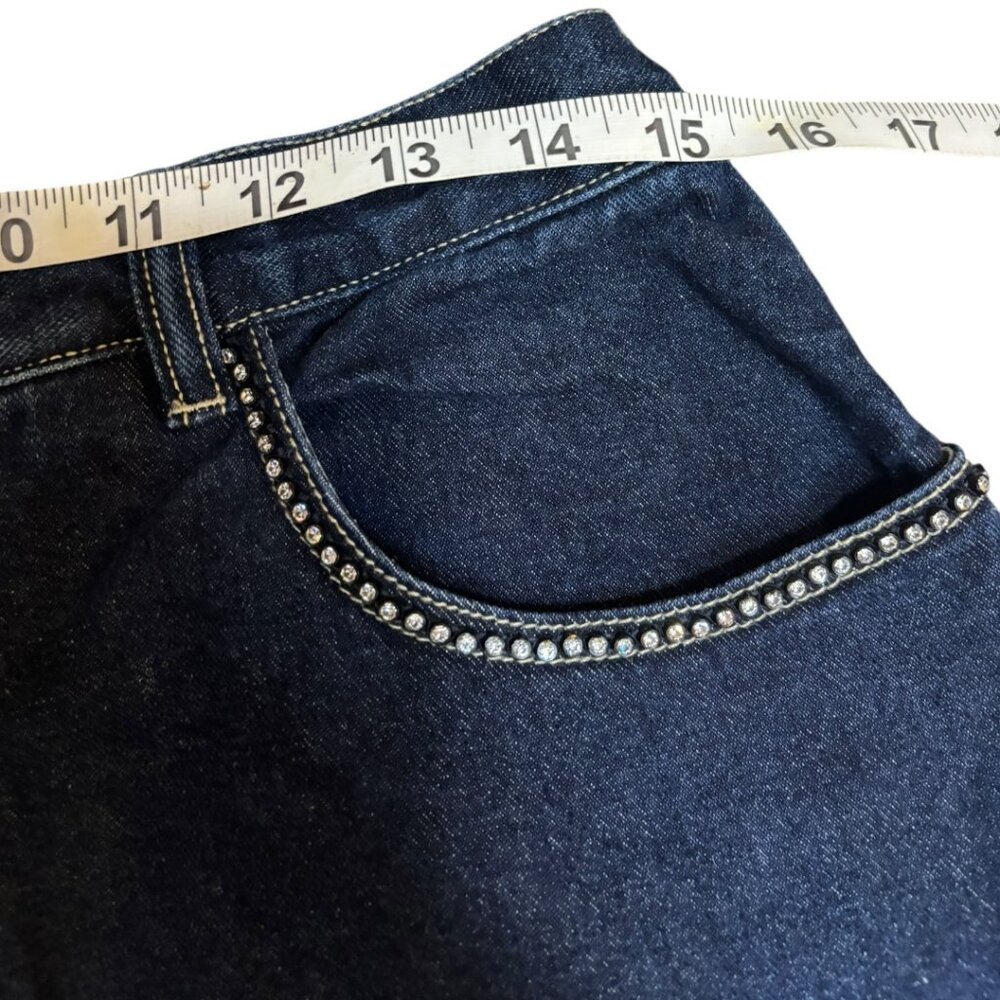 Retro Gloria Vanderbilt Rhinestone Pocket Tapered Mom Jeans - Picture 8 of 11